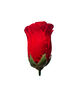 Штучні квіти Троянда бутон, оксамит, червоний, 85 мм