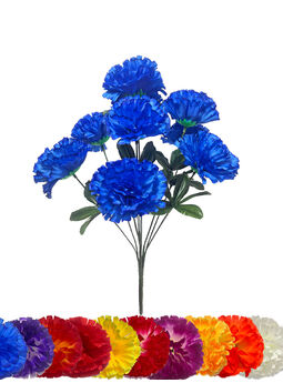 Искусственные цветы Букет Гвоздики, 9 голов, микс, 430 мм