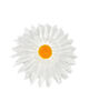 Штучні квіти Гербери, атлас, білий, 160 мм