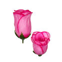 Искусственные цветы Розы бутон, 2 слоя лепестков, шелк улучшенный, 85 мм