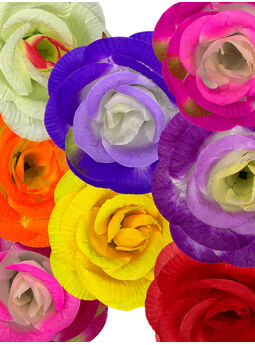 Штучні квіти Троянди, шовк, мікс, 150 мм
