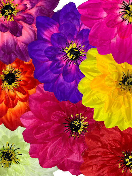 Штучні квіти Гербери, шовк, мікс, 185 мм