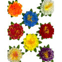 Штучні квіти Піона з листям, шовк, мікс, 135 мм