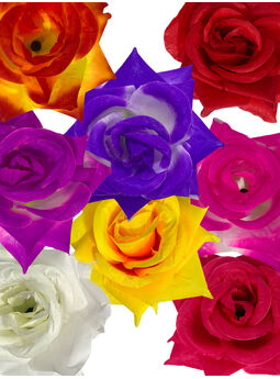 Штучні квіти Троянди гострої, шовк, мікс, 110 мм