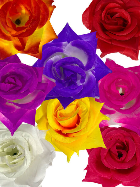 Искусственные цветы Розы острой, шелк, мікс, 110 мм