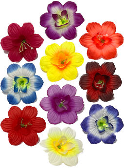 Искусственные Пресс цветы с тычинкой и вставкой Мальва, 120 мм