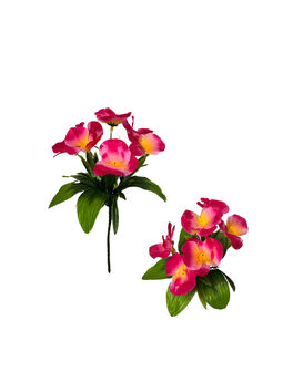 Штучні квіти Бордюрний букет Орхідеї, 7 голів, 240 мм
