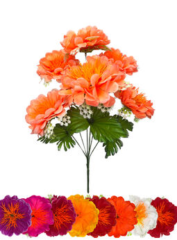 Штучні квіти Букет Хризантеми, 6 голів, мікс, 430 мм