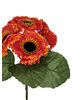 Искусственные цветы Бордюрный букет Герберы, 5 голов, микс, 190 мм