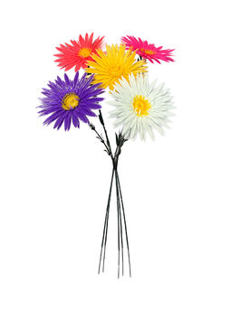 Ветка цветка Герберы, микс, 500 мм