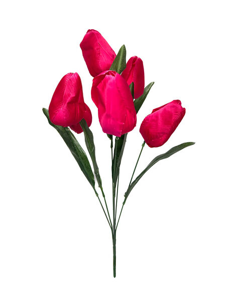 Искусственные цветы букет Тюльпанов, 6 голов, 530 мм