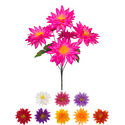 Искусственные цветы Букет Клематиса, 6 голов, микс, 410 мм