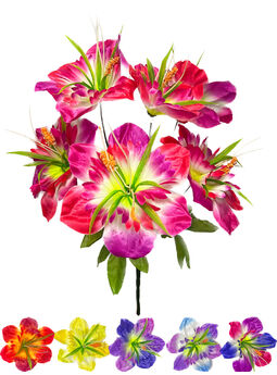 Штучні квіти Букет Нарцис різьблений, 6 голів, 400 мм