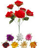 Штучний букет Троянди з розеткою, 6 голів, мікс, 420 мм