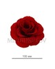 Искусственные цветы Роза открытая круглая, бархат, 100 мм
