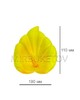 Калла атласная рельефная лимонная, высота 110 мм, ширина 100 мм